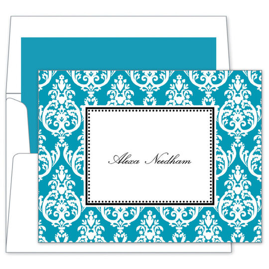 Madison Teal Folded Note Cards